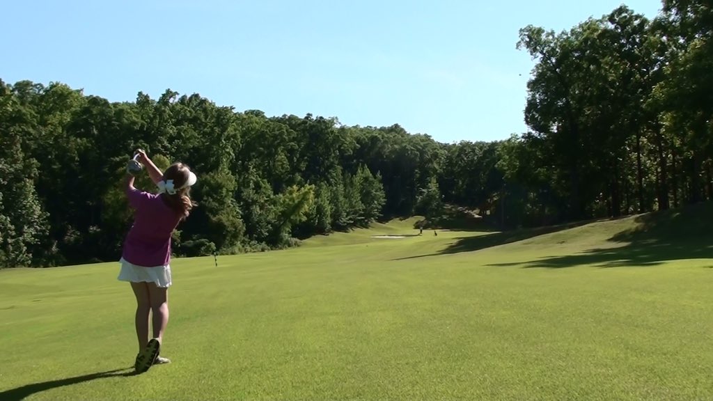 McNeerGolf's tweet photo. First round in 10-11 divison @USKidsGolfAR shot a 60 but held her cool after a bad hole!#goodprogress #greystonecc https://t.co/yvtdLLyCsS