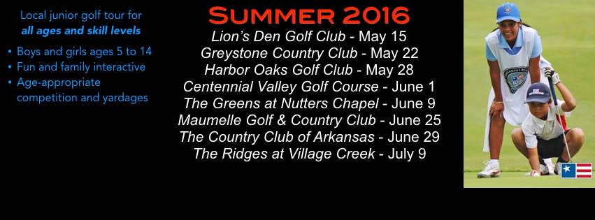 Tour Dates for Summer 2016 Please print this out and put in your local courses to help spread the word! #growthegame