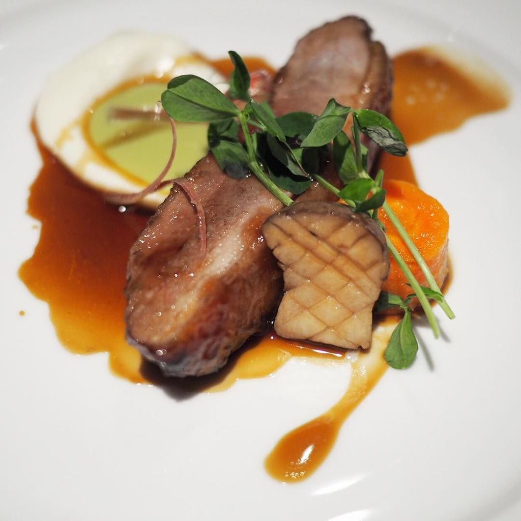 One of my favorites tonight <a href="/fishsauce_yyc/">Fish Sauce</a> was <a href="/janohansen/">Jan Hansen</a>'s Rhubarb Glazed Duck Breast wi… ift.tt/1NXXsyM