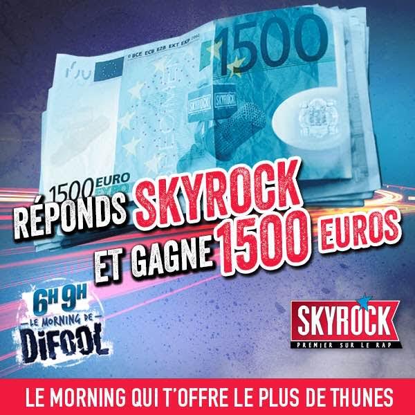 SkyrockFM's tweet photo. Félicitations à Nadia qui vient de remporter 1500€ ! 💰 #MorningDeDifool https://t.co/mSFl72rXxn