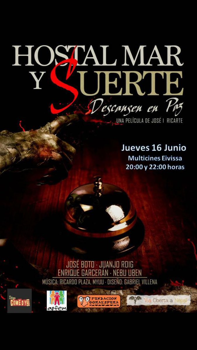 APFEM's tweet photo. El prox. 16 de Junio no te pierdas esta proyección a beneficio de nuestra asociación. Gracias por pensar en nosotros https://t.co/yF6gsMYPHo