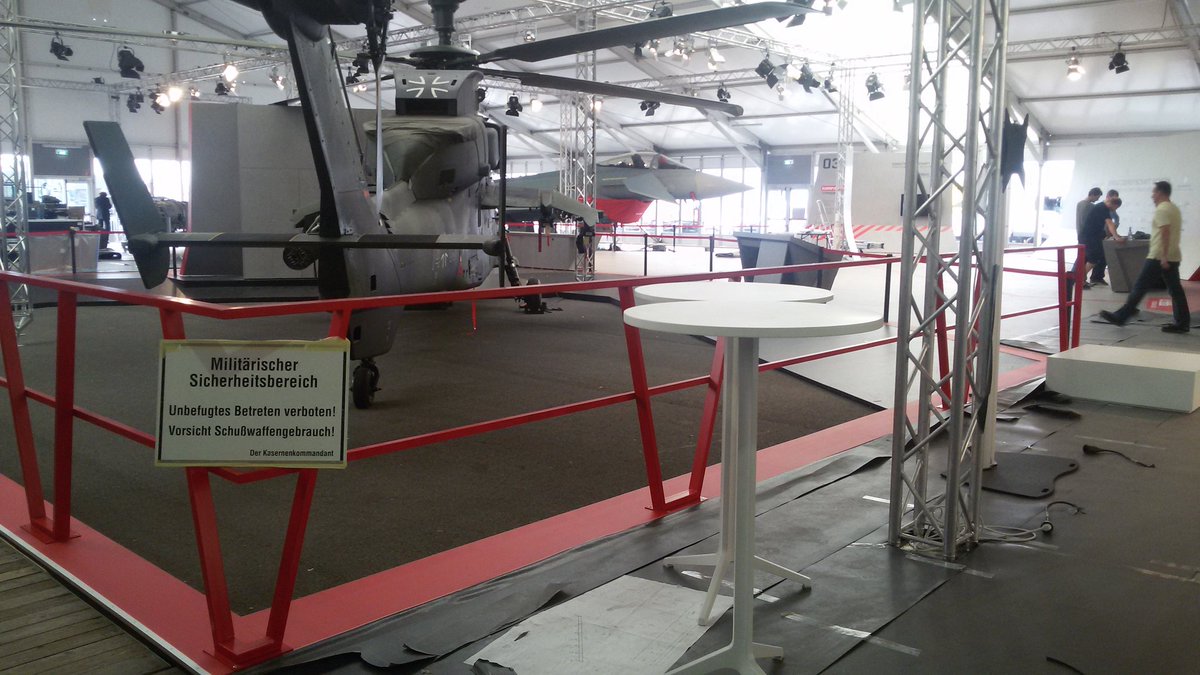 ILA_Berlin's tweet photo. #DefenceandSpace. See Tiger and Co @bundeswehrInfo. Just two days remaining till #ILA2016 https://t.co/SV3cBq2XIL