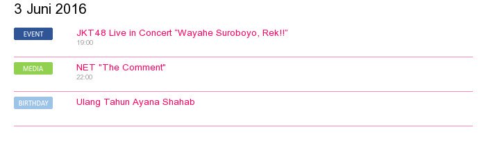 jadwal_JKT48's tweet photo. [UPDATE][3 Juni 2016] NET "The Comment" https://t.co/TKr3cWW0Et https://t.co/bsKivZ14fW