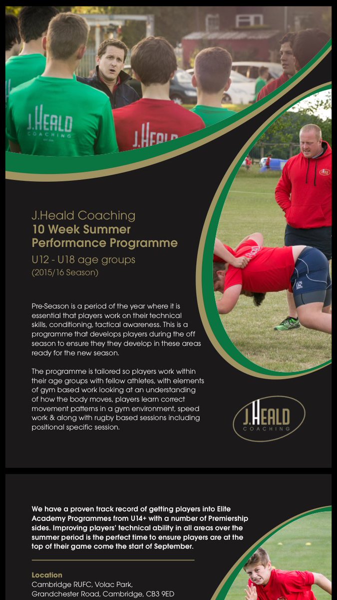 jhealdcoaching's tweet photo. Our summer programmes are getting closer! Don't miss out and get the best training. @ElyRUFC sign up at our website. https://t.co/VuwXuDv4bu