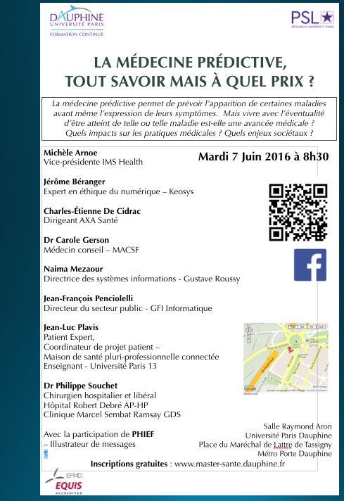 MedecinePredict's tweet photo. #colloque #MédecinePredictive le 7/06 #santé #data #esante #startup ! Inscrivez vous ici https://t.co/xge470vMoX https://t.co/lce4x5VYFS
