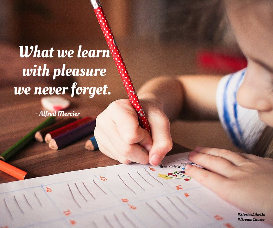 storieslikeus's tweet photo. What we learn with pleasure we never forget. #sotrue #quoteoftheday #remember #learning #thursdaythoughts https://t.co/EG5anJM7hM
