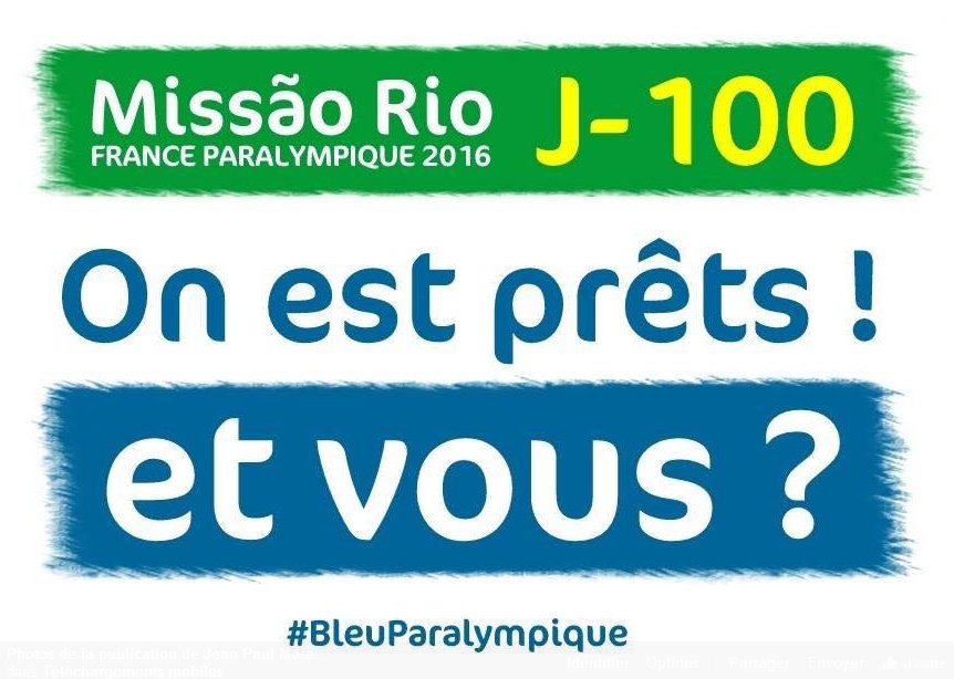 ERPTokyo's tweet photo. J-100 avant l'ouverture des #JeuxParalympiques ! La pression monte, nous sommes impatient ! #BleuParalympique #ERPR https://t.co/jyeKLPqFyw
