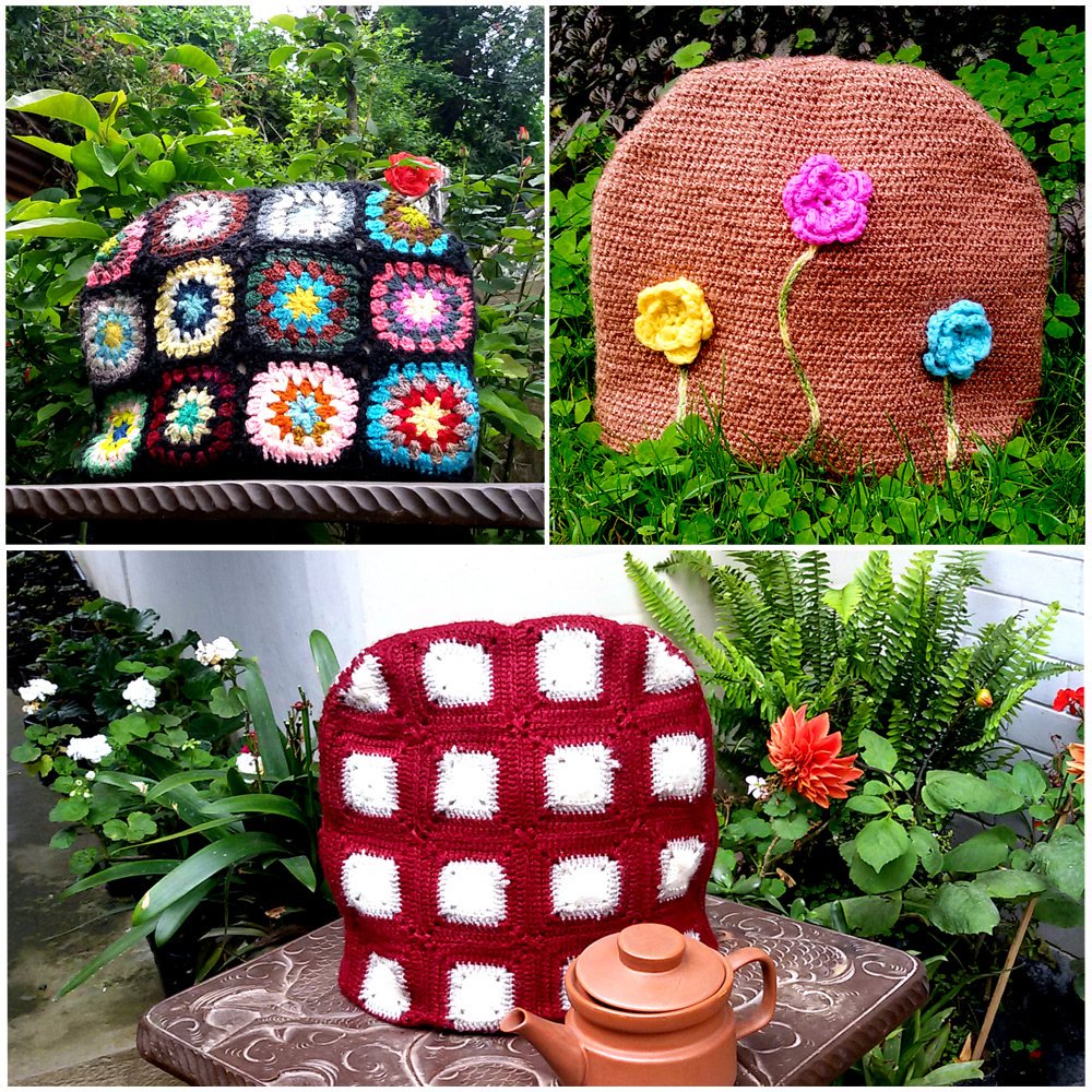 WeavingLives's tweet photo. Hand knitted Tea Cosy with Satin inner lining. #teacosy https://t.co/KW8LO84RiK