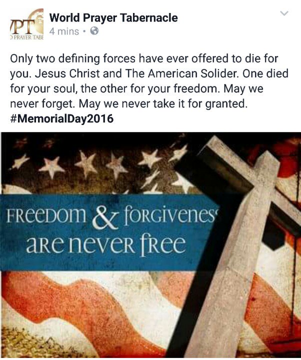 WPTSouth's tweet photo. #MemorialDay2016 https://t.co/BYeDMaurSJ