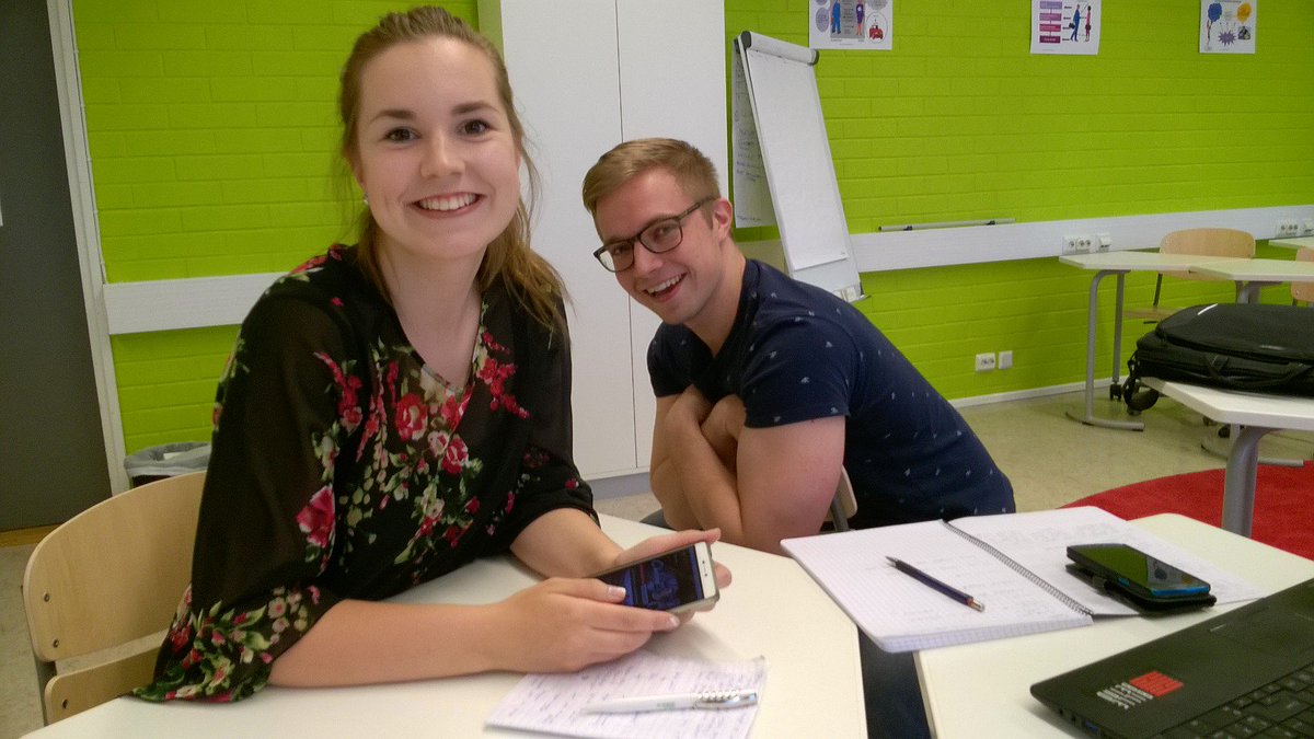 eusalescomp's tweet image. To SPIN or not to SPIN is NOT the question, say @TurunAMK #eusalescomp competitors Hanna and Lassi.