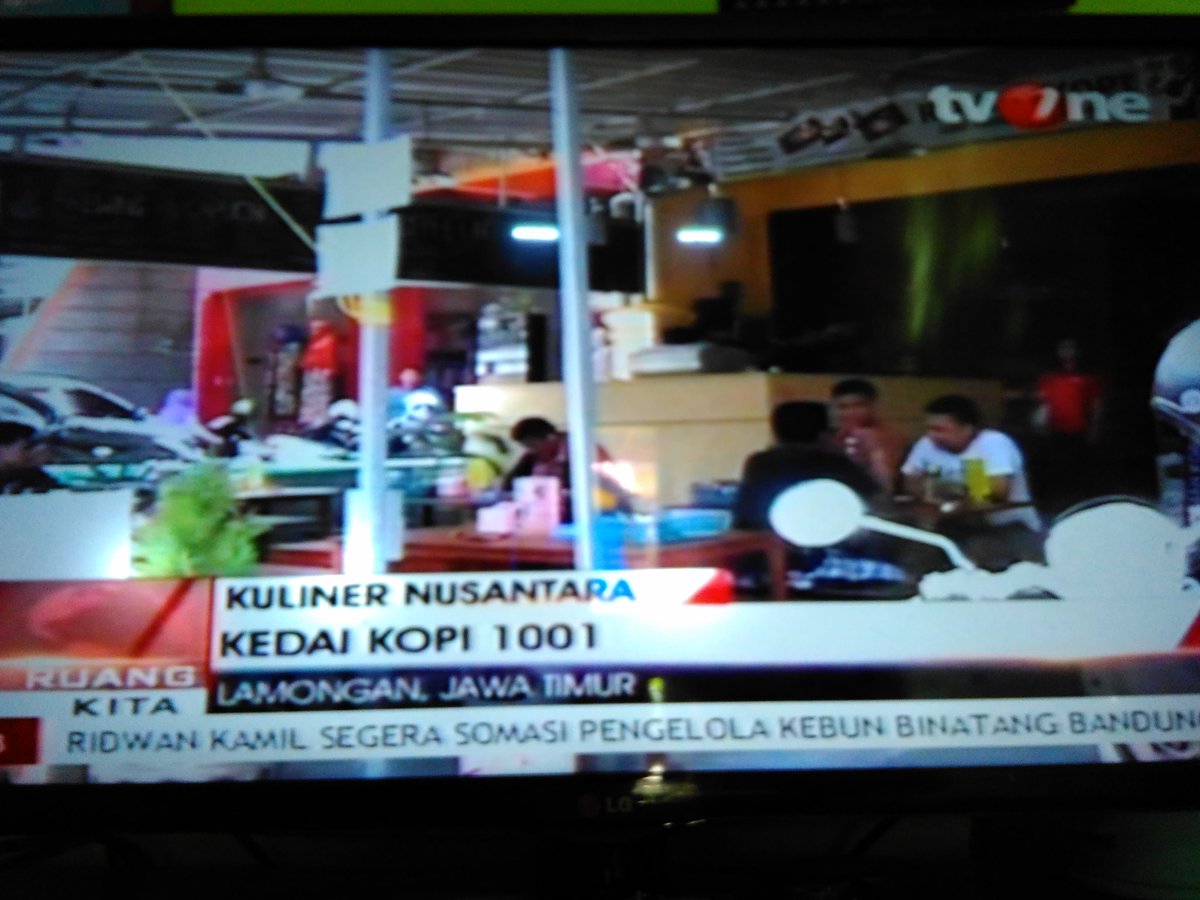 Jalan2Seru_BRU's tweet photo. Kedai Kopi 1001, Lamongan, Jatim di Ruang Kita @tvOneNews cc @InfoLamongan @infoLMG @PromoLMG @kabarLMG @LamonganBos https://t.co/vXNWVEpEko