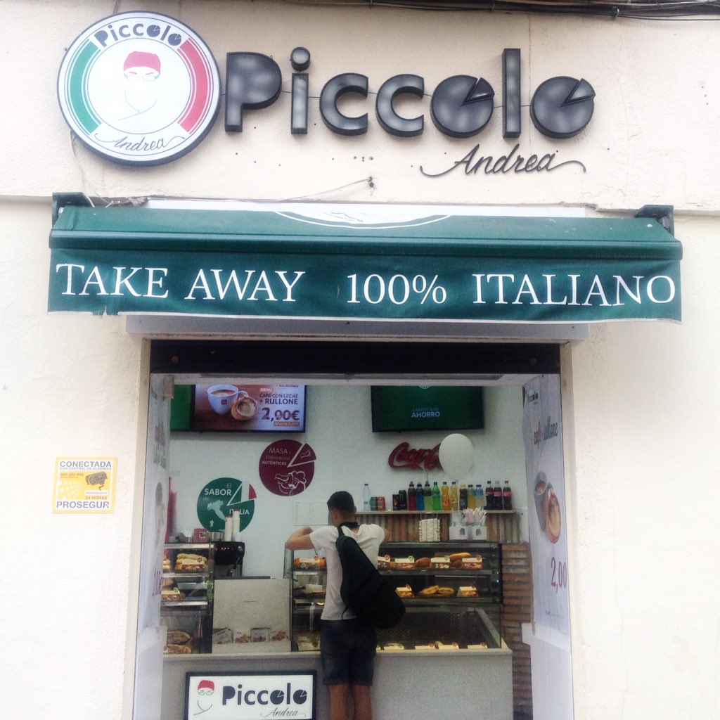 MargoNoskova's tweet photo. Funny concept of logo for Italian pizza 😊 found in #Madrid, #spain #logotrip #margonova #logos #pizza #logooftheday https://t.co/aNDTYrJmjX