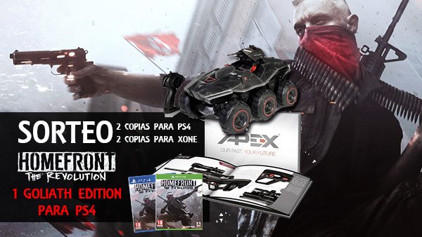 RuiLonchas's tweet photo. #HomefrontABJ En @AlfaBetaJuega sortean 4 Homefront: The  Revolution y 1 Goliath  Edition https://t.co/wVcBRC88z8 https://t.co/rq1iQYeAQ6 P4