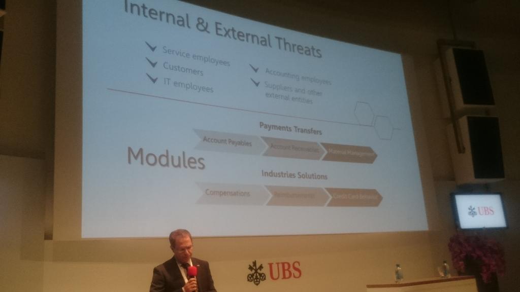 IsraelInEffect's tweet image. Agroscope presenting #threat analysis at #IIE2016: "We show you the risk, before you send the money" #fintech
