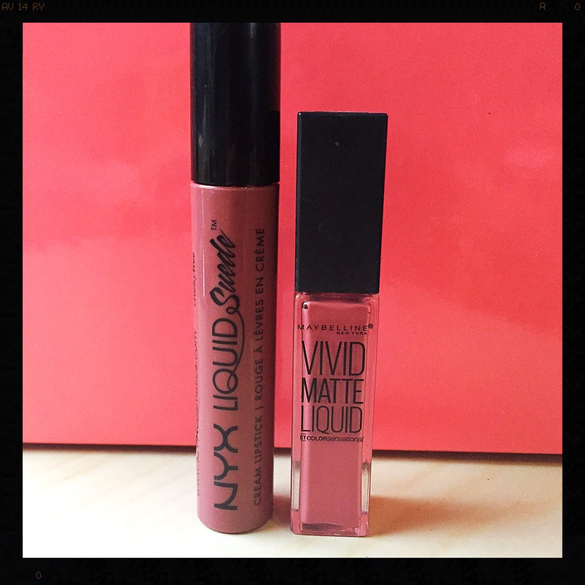 Lesscandaleuses's tweet photo. B•A•T•T•L•E 💄💥 Plutôt #VividMatteLiquid ou #LiquidSuede les filles ? #Nyx #Maybelline #Lipstick Bon lundi ! 💋 https://t.co/D6wb9WSe54