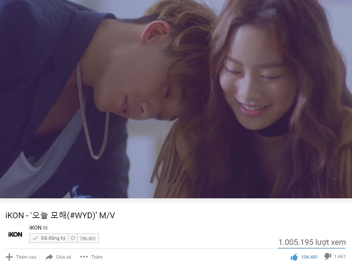 Rinrin19797's tweet photo. 1 MILLION VIEWS FOR #WYD
#iKON https://t.co/9d3ozjwMJh