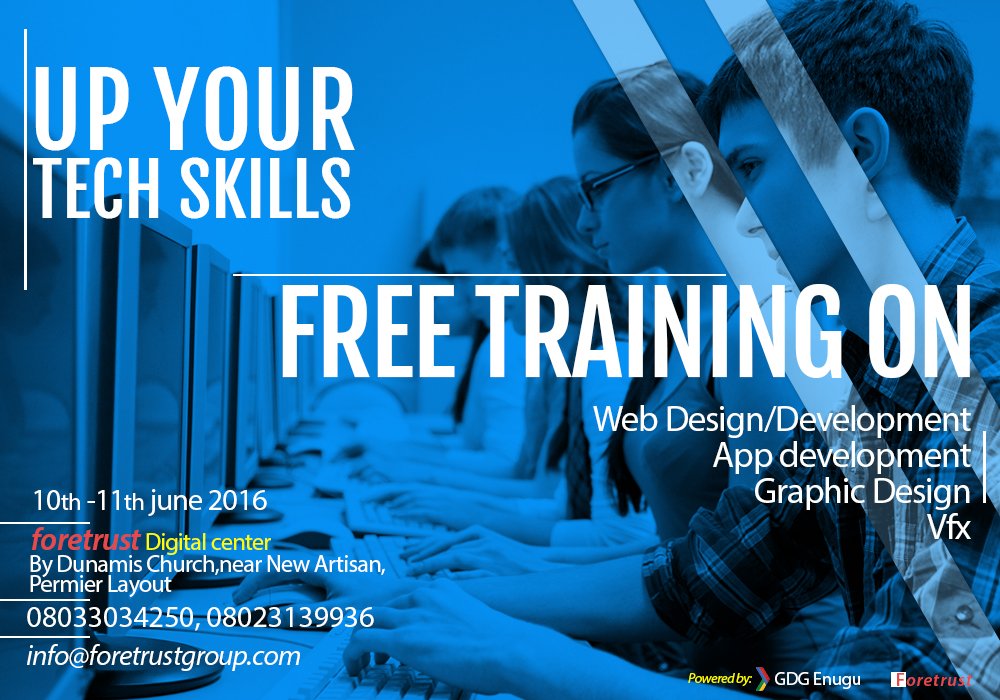 Tboidman's tweet image. #enugu 
#freetechtraining 
Free training on php or java or js or c#.
For #graphicdesigners ,maya &amp;amp; C4D.
@Coal_City