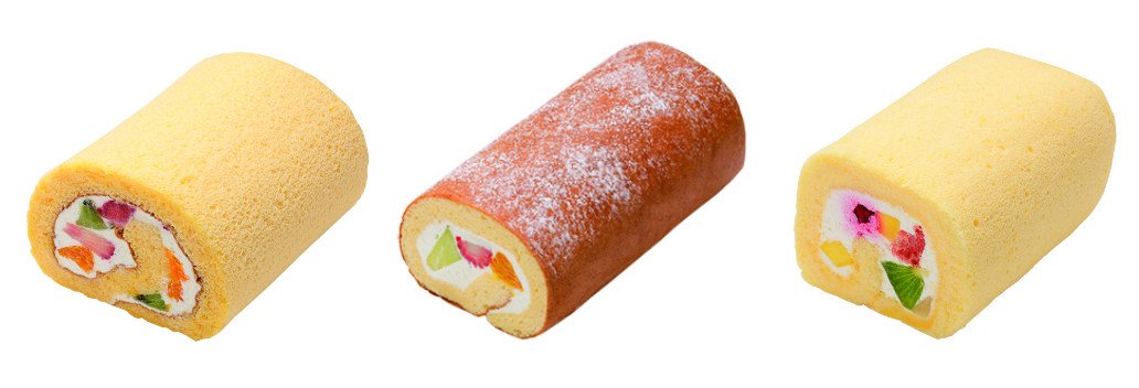 小田急百貨店 新宿店 公式 フルーツロール 食べ比べ 左から 明治記念館 菓乃実の杜 1 1円 ジョトォ 1 404円 京橋 千疋屋 1 512円 全種制覇してみたいです M 本館地下2階 和様菓子売場 新宿 スイーツ ロールケーキ T