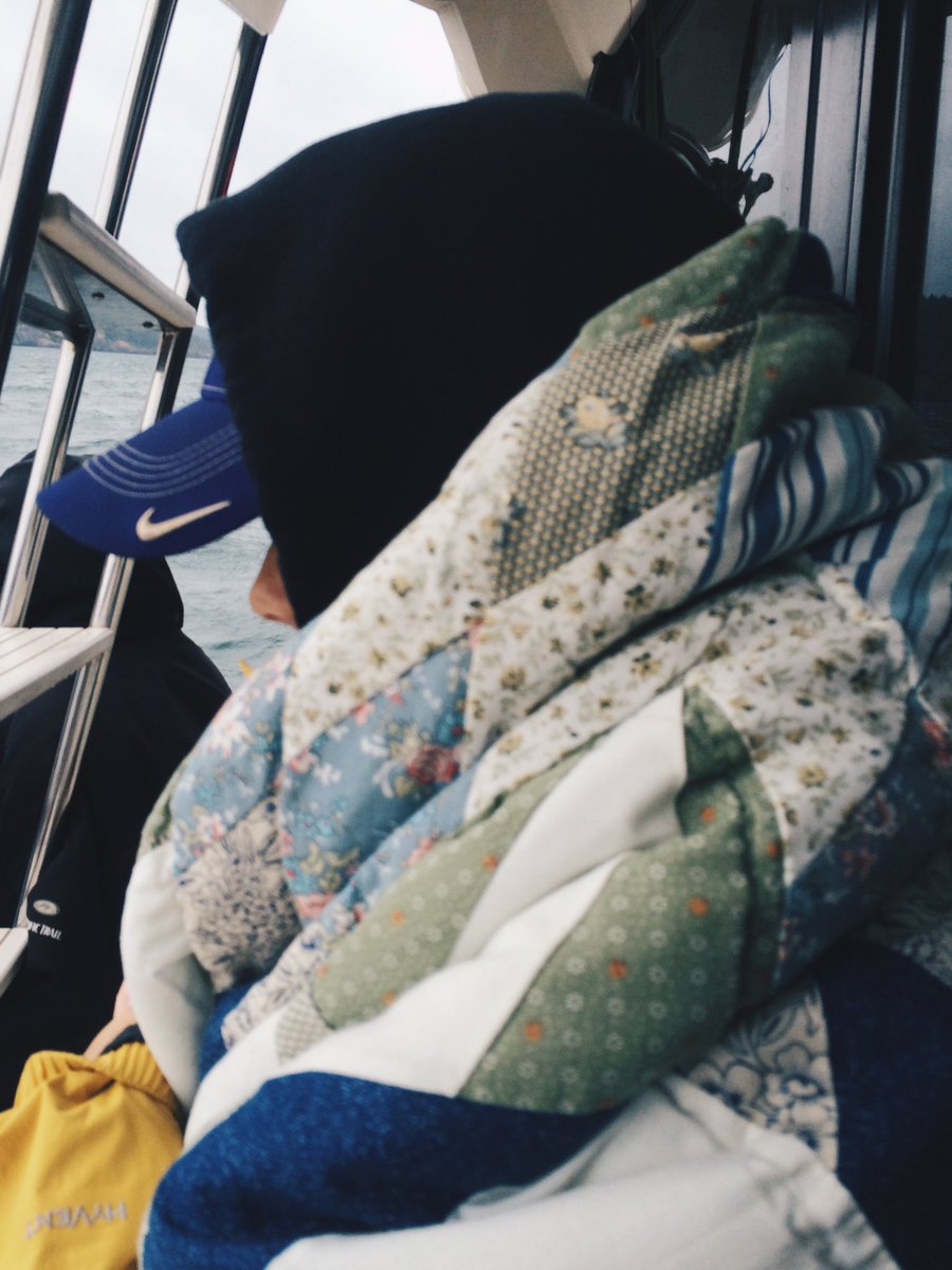 grxceeee's tweet photo. @twaimz I was on a boat and got sea sick. So I wrapped myself in a bad bitch burrito and put a smile on my face. https://t.co/IOmWbK779O