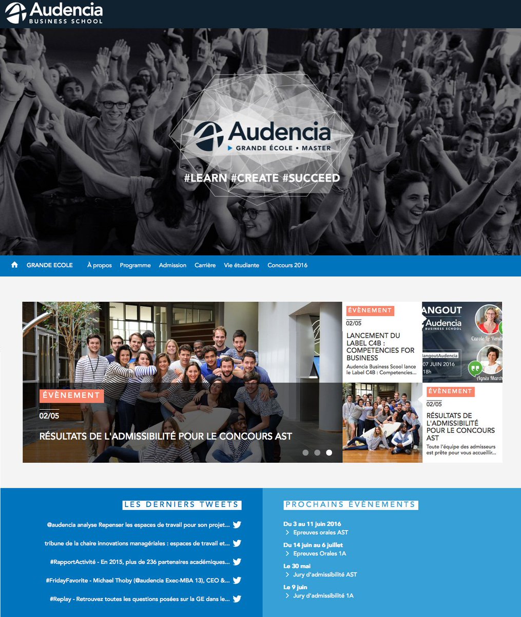 audencia's tweet photo. #Nouveauté - Sortie du site Grande Ecole • Master : Bonne visite ! https://t.co/Nwyo5L38c9 https://t.co/7wSn1dJI1k