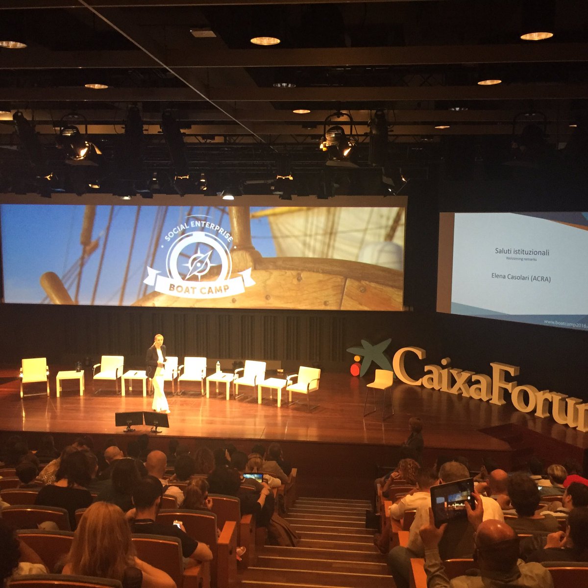 asalvaire's tweet photo. Starting now the @boatcamp2016 now @CaixaForum! https://t.co/jhcqWedtUz
