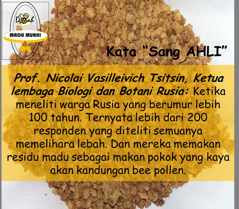 MaritzaHenanto's tweet photo. Ini kata sang Ahli tentang Bee Pollen https://t.co/WaoSb5qD6r