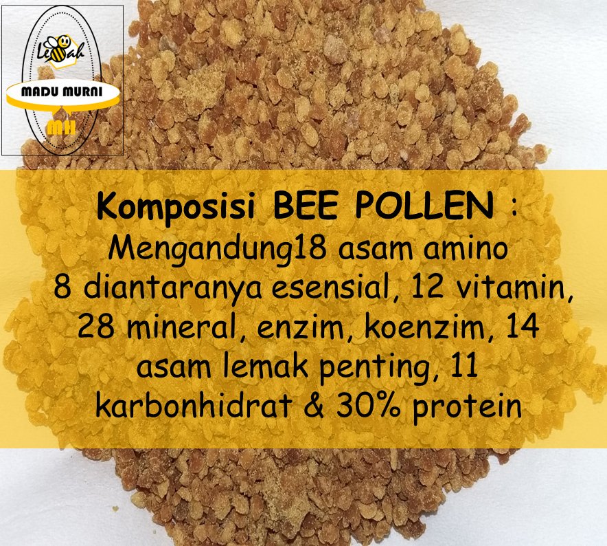 MaritzaHenanto's tweet photo. Apa sih Bee Pollen?
BEE POLLEN adl makanan bergizi lengkap biasa disebut SUPERFOOD. Pembentukannya scr ALAMIAH https://t.co/HbitOACg1Q