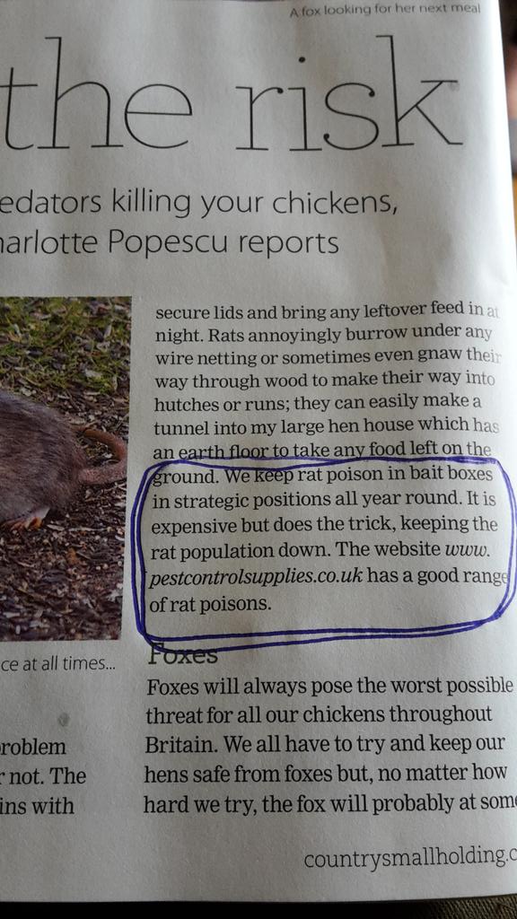 @EpmsInfo     With advice like this in national magazines CRRU  doesn't stand a hope of working. <a href="/ctysmallholding/">Country Smallholding</a>