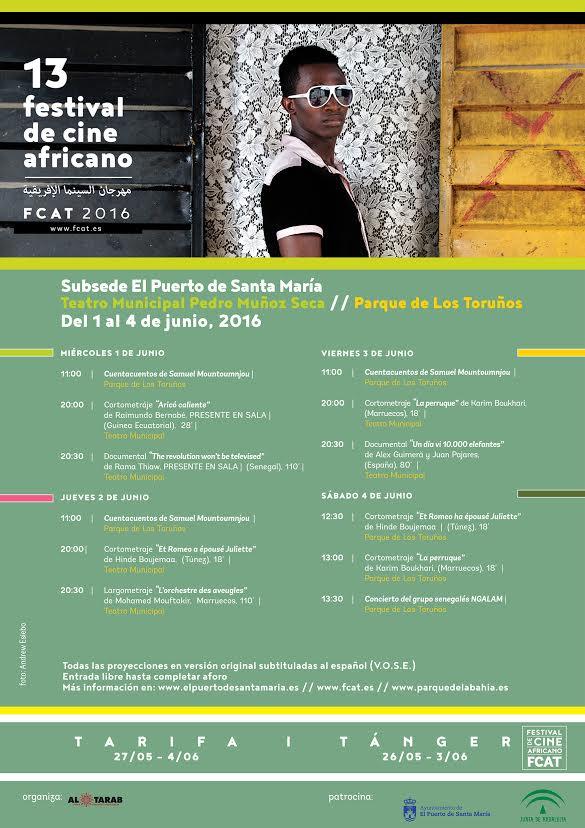 Disfruta del Festival de Cine Africano del 1 al 4 de junio en El Puerto ow.ly/u4ze300IiaS #ElPuertomegusta