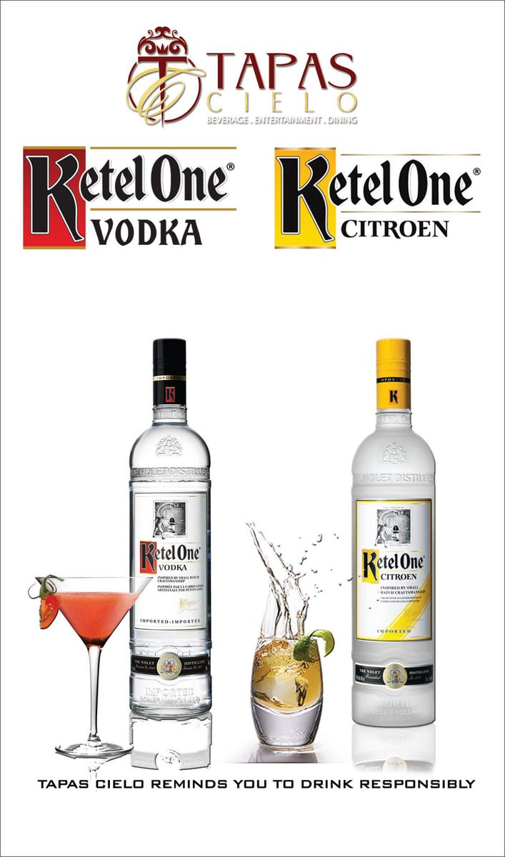 tapas_gold's tweet photo. #worldsbestselling #premiumvodka #ketelone #ultrapremiumvodka #Ciroc #doubleoffer #all-day #all-night https://t.co/HDHDAYt3sE