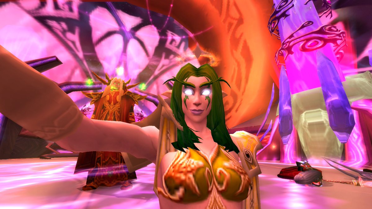 Chaoly5's tweet photo. Selfie with Kael #WoW #WoD #TBC #TempestKeep #KaelThas #Sunstrider #Warcraft https://t.co/mgZByUBdWg