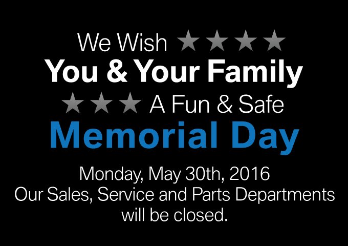 BMWMTKA's tweet photo. We hope you are able to spend time with your loved ones this Memorial day. https://t.co/5AAo2UfK4n