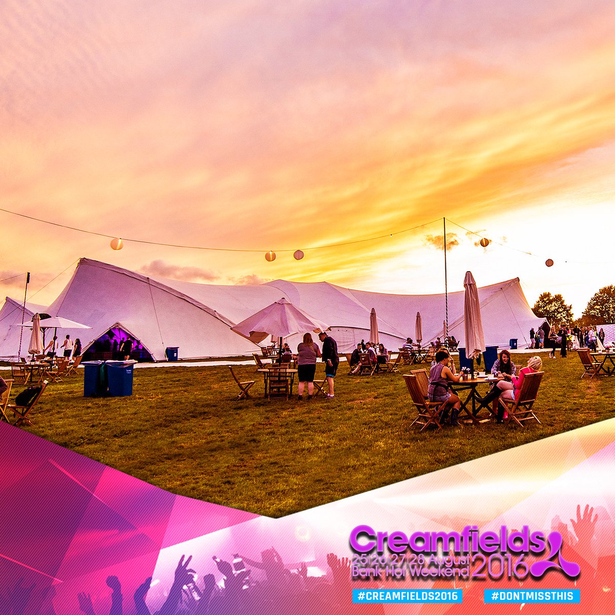 Creamfields tweet picture