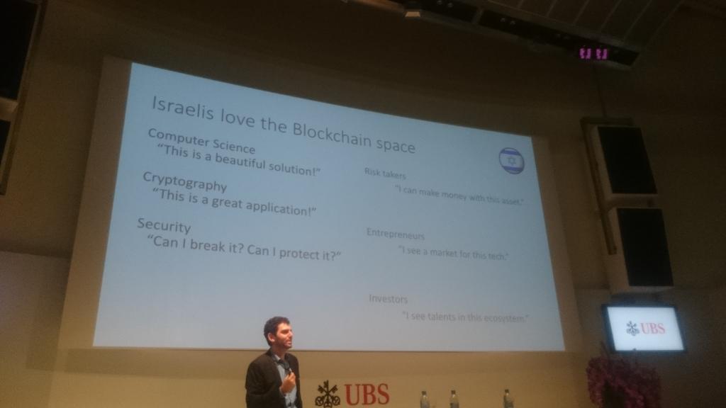 IsraelInEffect's tweet image. "Less legal elements, more technology : that's why #Israeli love #blockchain :)" Jonathan Ruach at #IIE2016