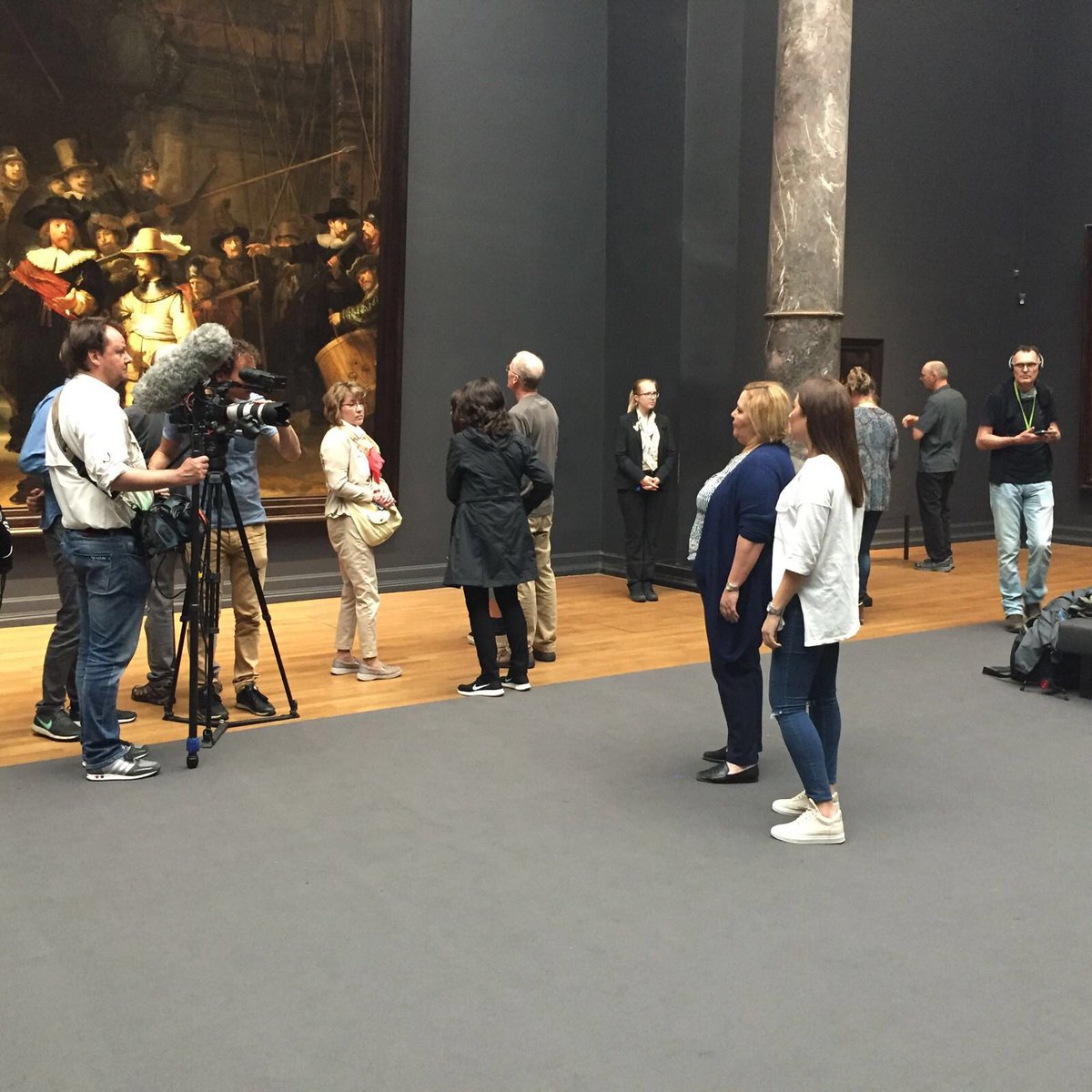 Vandaag meegewerkt aan een promo voor de #EK #Atletiek!Samen met Jeroen #Stomphorst van NOS en Eelco #Sintnicolaas!