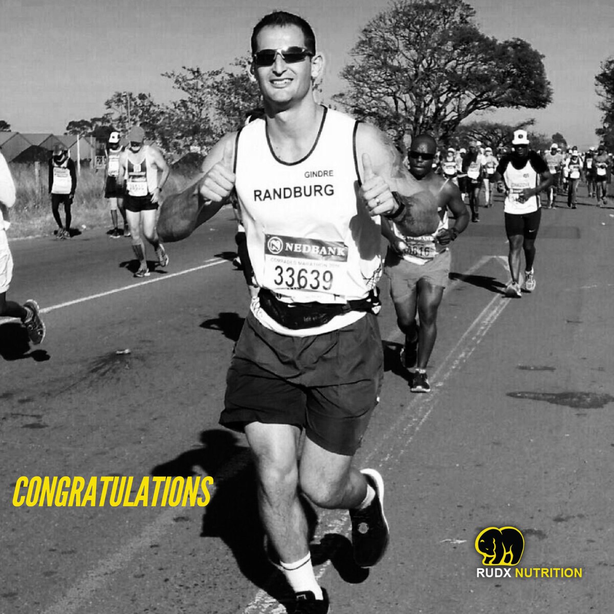 RUDX_Nutrition's tweet photo. Congratulations Rudx athlete Nick Gindre for finishing Comrades 2016! Functional Training South Africa,Boskruin https://t.co/1ct366wZw4