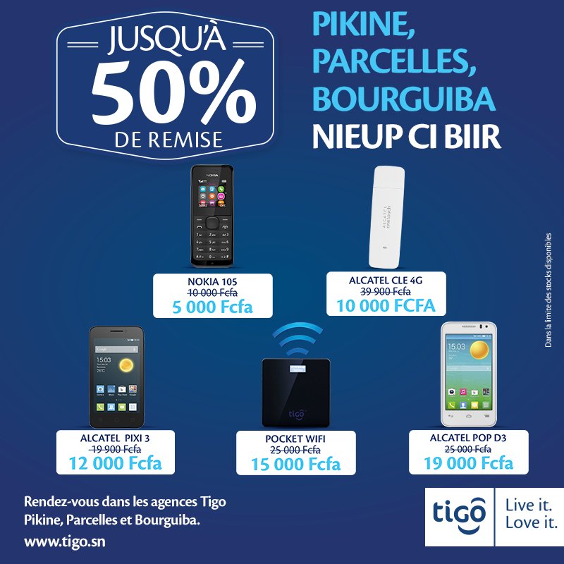 YasSenegal's tweet photo. Spéciale #PromoTigo !! Pour plus d'infos, RDV vite par ici : https://t.co/Ibx93FqMXZ
#Tigo #LiveItLoveIt https://t.co/2jxeawZYd4