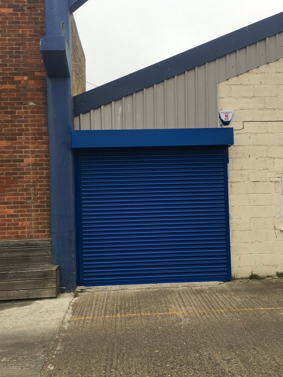 cityshutters's tweet image. Small powder coated #securityshutter installed for a small Kent business #cityshutters  #shutterdoors #security