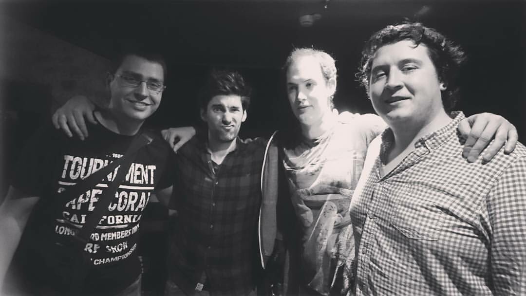 #Edinburgh, you were amazing! 
Sweaty post-gig photo @ Old Town Street Food Festival. #glistening #thepacificblues