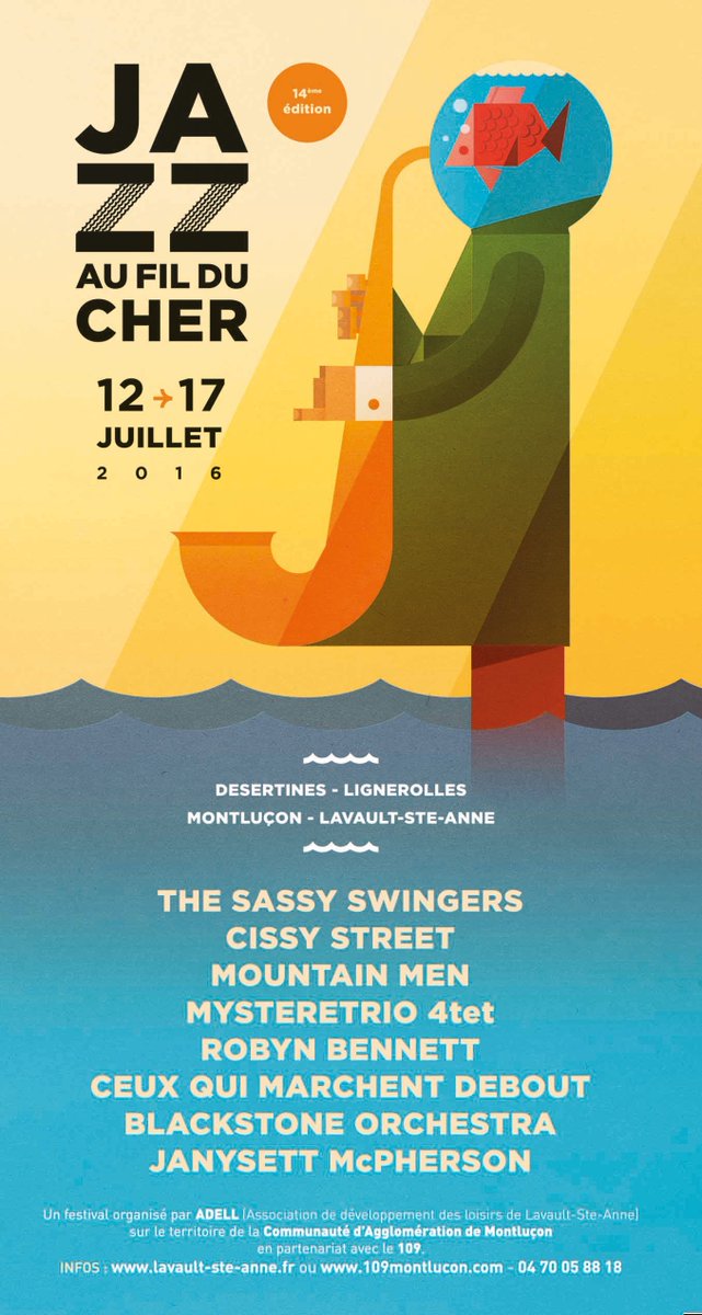 JFDC16's tweet photo. Voici la programmation complète de Jazz Au Fil Du Cher 2016 ! https://t.co/esJ9LCj91R