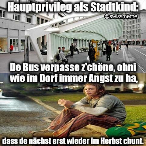 meistens fahrt au eifach gar keine meh🚌 by swissmeme
