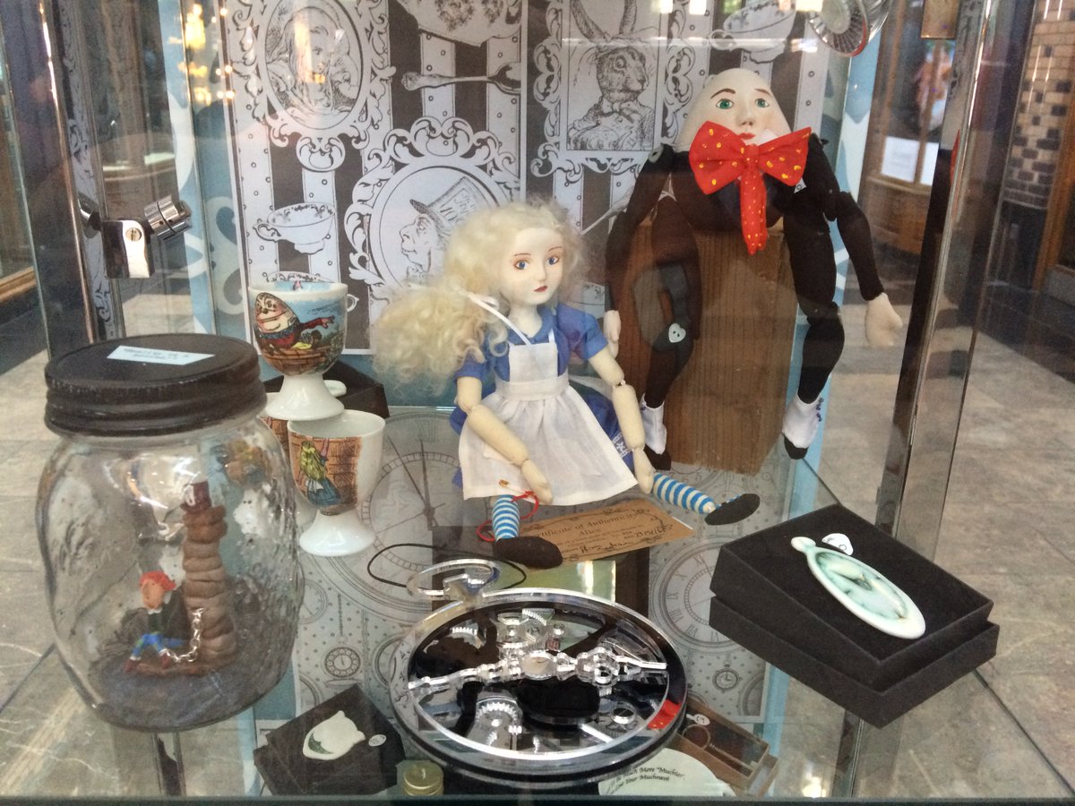 TracieBedwood's tweet photo. #ThroughTheLookingGlass inspired windows @TouchwoodTweets  lots of #Alice inspired gifts to buy pop in this week. https://t.co/MloIIFhB0B