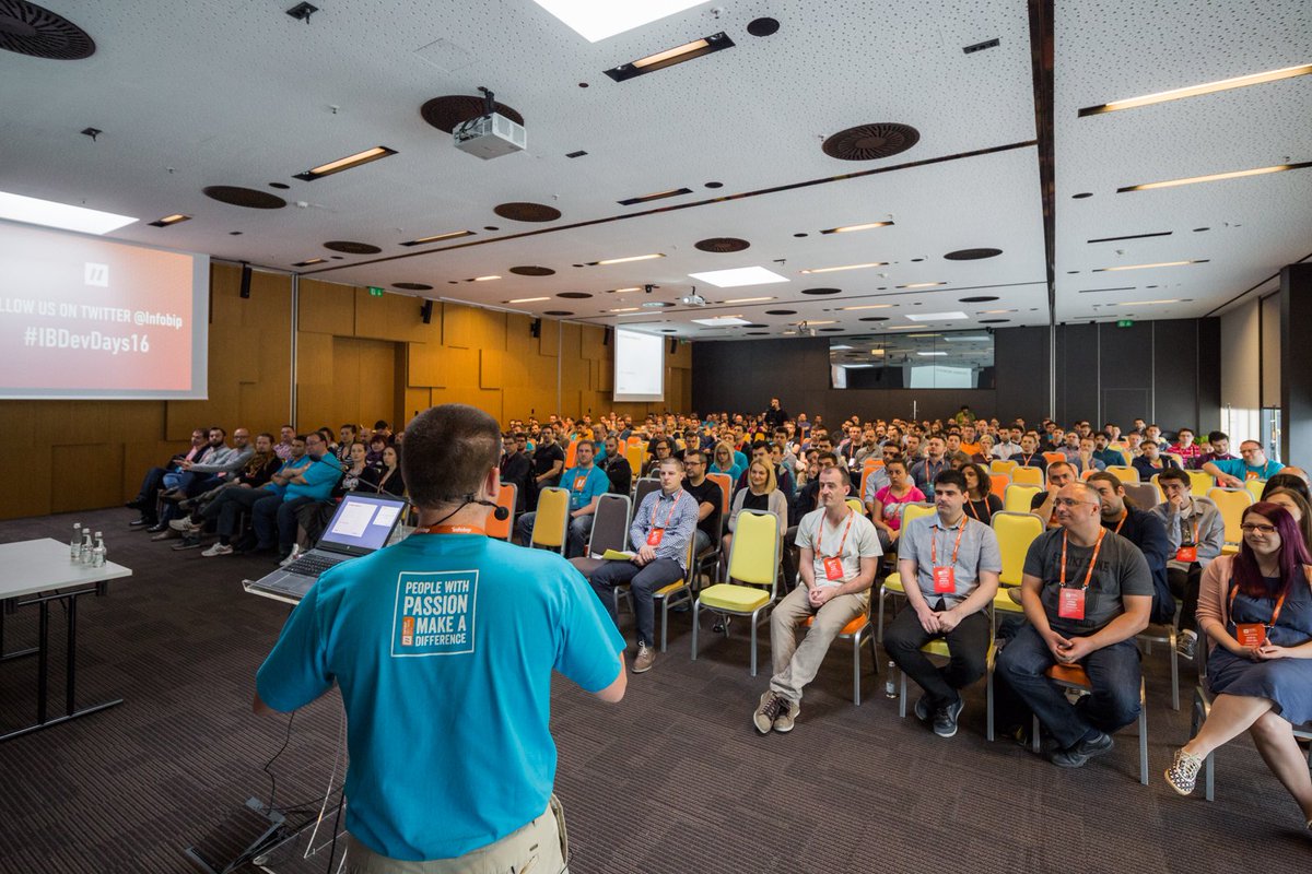 Infobip's tweet photo. @davefarley77 on @Docker & #IBDevDays16: "Infobip is doing some leading edge things" https://t.co/wW1a0iRfCP #coding https://t.co/hAzE9XsafV