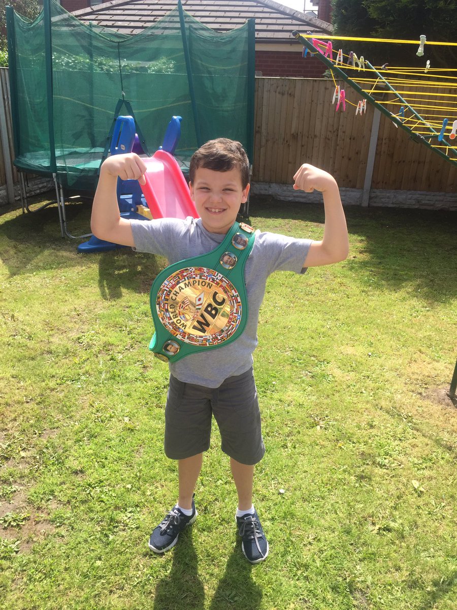 TonyBellew's tweet photo. I missed his birthday yesterday but I think he'll be happy with his gift! Love ya son! #HappyBirthdaySon #Cobey #8 https://t.co/Ub77G9D91W
