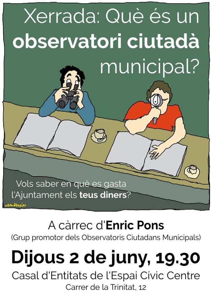 Ens veiem aquest dijous a Igualada. Construïm també contrapoder ciutadà
<a href="/DecidimIgualada/">Decidim Igualada</a> cc <a href="/OCMunicipal/">OCMunicipal</a>