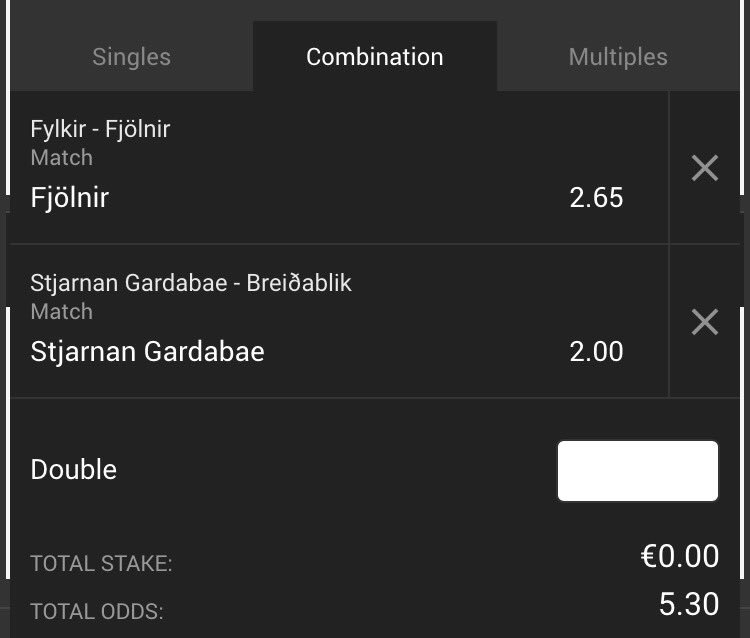 Advies_Toto's tweet photo. Een dubbel in IJsland vanavond met odds 5.30! Ik zeg doen! #totovoorspellingen https://t.co/7aNv0pvLQS