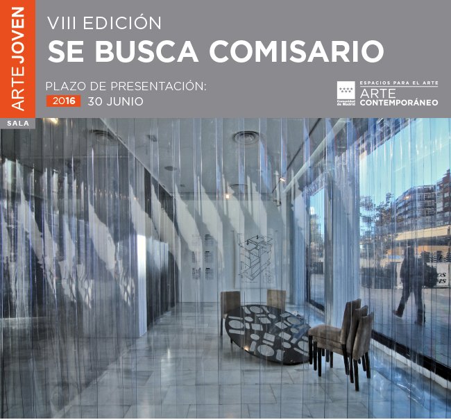 ArteMad's tweet photo. .@ComunidadMadrid busca comisario para la #SaladeArteJoven. Tienes hasta el 30 de junio para presentar tu proyecto!! https://t.co/9Ynm9oPxte