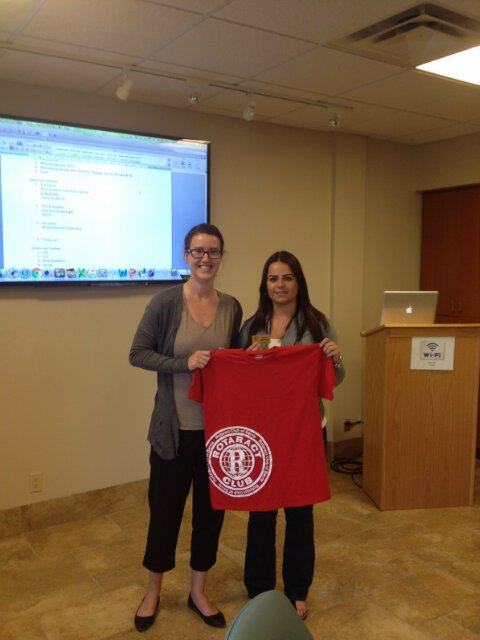 Our newest member! Welcome to the club Lauren!! #Rotaract