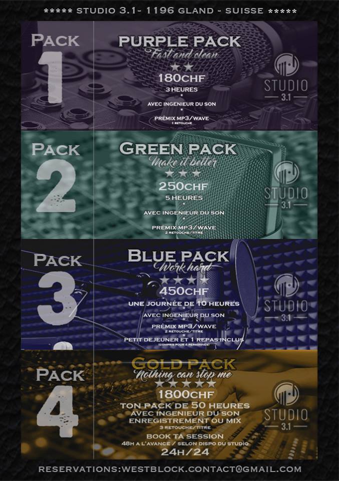 WestBlockEnt's tweet image. Réserve dès maintenant ta session d'enregistrement au Studio 3.1!
Réservation:westblock.contact@gmail.com