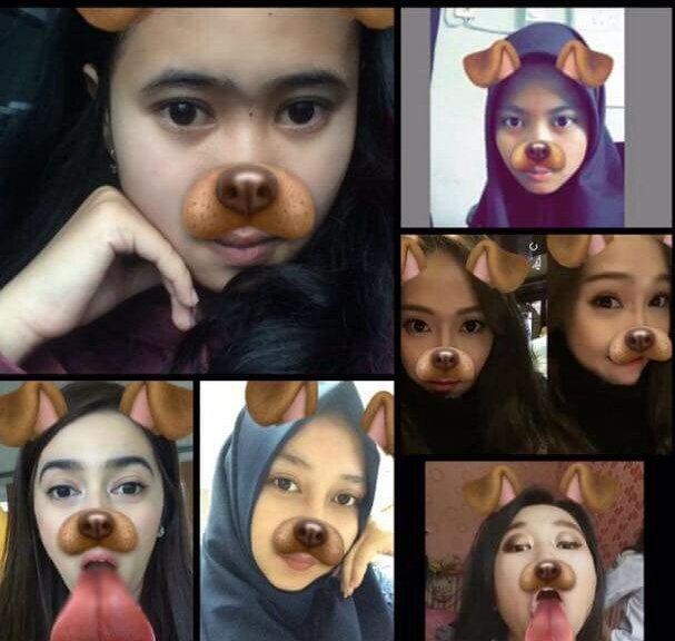 Mereka suka rela lho mengedit wajahnya jadi begini, kalo ketemu mereka coba deh sapa "Hai anjing!", pasti senang 😊